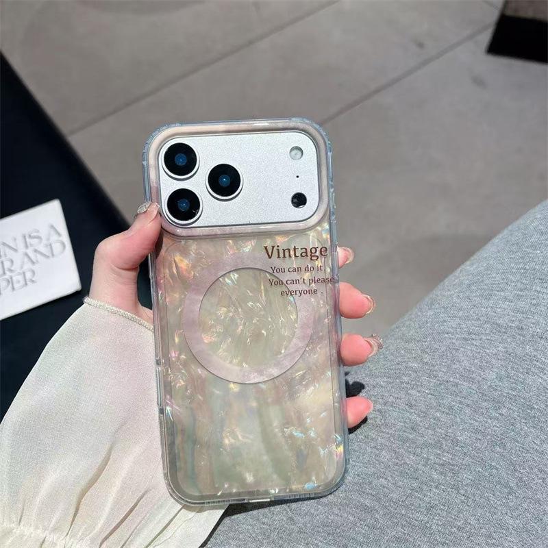 

Smudge and color, suitable for iPhone17Pro mobile phone case, Apple 16Pro magnetic suction 15Pro shell pattern 14Pro. iPhone17 серый