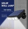 Waterproof Solar Wall Lamp: Outdoor Courtyard Light with Automatic Induction and Decorative Night Illumination.