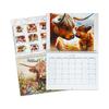 2026 Highland Cow Desktop Calendar & Annual Planner