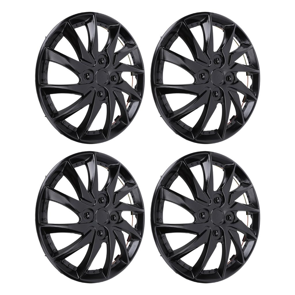 4Pcs 14in Hubcap Wheel Cover Stylish Look Scratch Proof Protective Wheel Rim Cover Replacement for