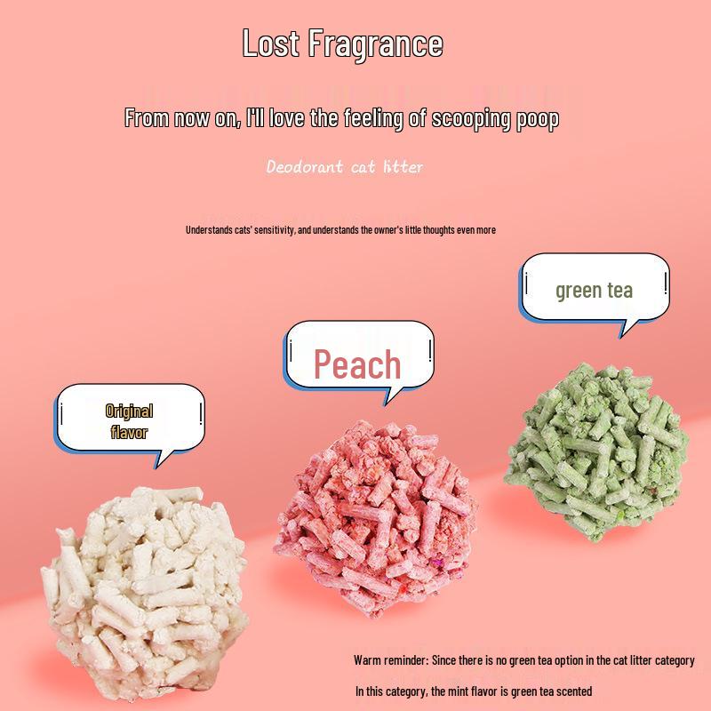 High-Quality Dust-Free Clumping Tofu Cat Litter with Activated Carbon