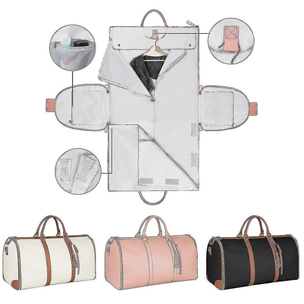 Handbagage Kledingtas, Grote PU Leer Reistas voor Dames, Waterdichte Kledingzakken