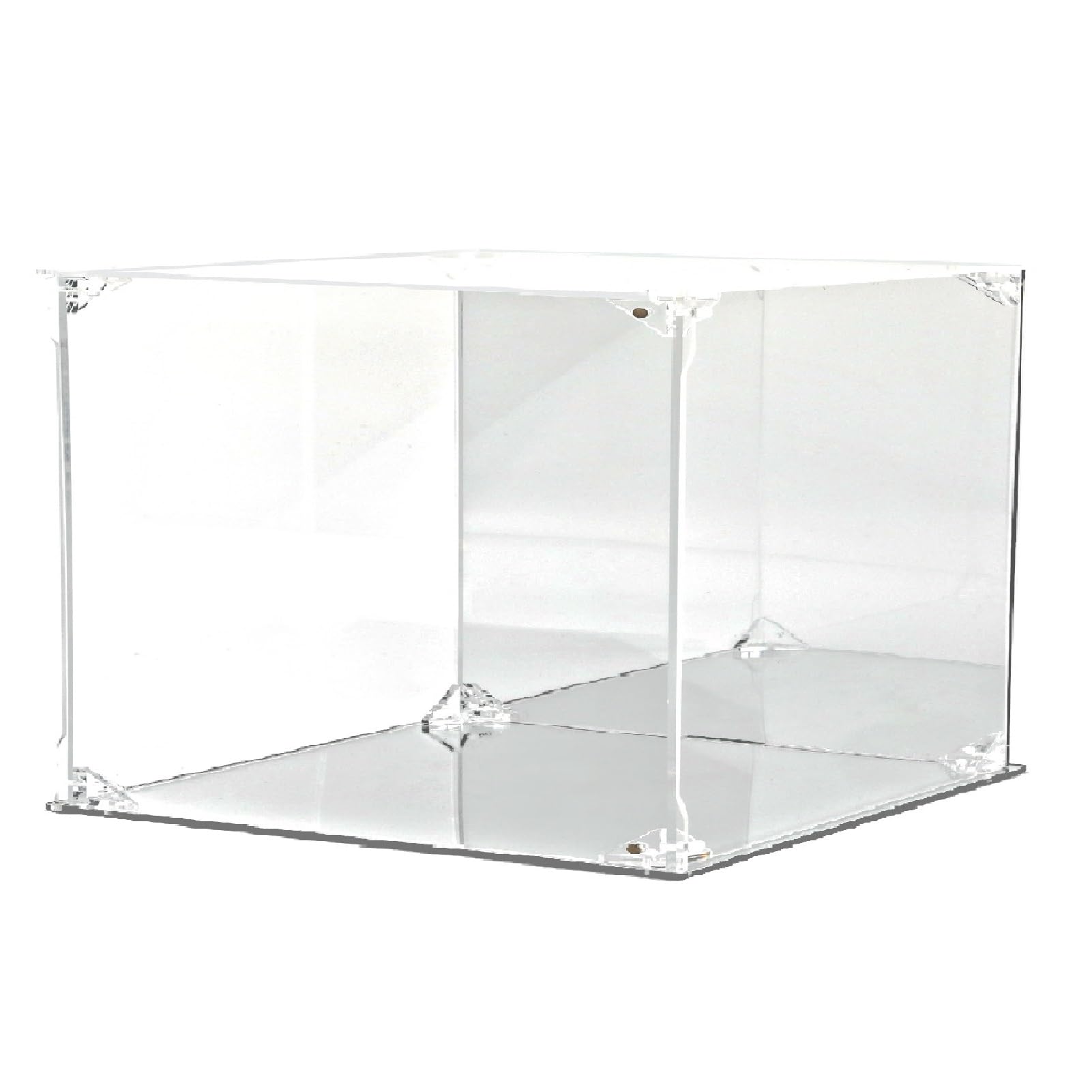 

EOMMOE Figure Display Case [Magnetic Door] [UV Protection] Acrylic Display Case with Base and Mirrored Back, 40cm Wide x 30cm Deep x 30cm High