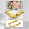 Boucles d'Oreilles en Acier Inoxydable pour Femmes Vintage Luxe Élégant Bijoux en Acier Titane