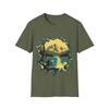 Vintage Nature Streetwear Graphic T Shirt Mountain Lake Retro Sunset Peak Landscape Print Unisex Loose Fit Cotton Casual Tee