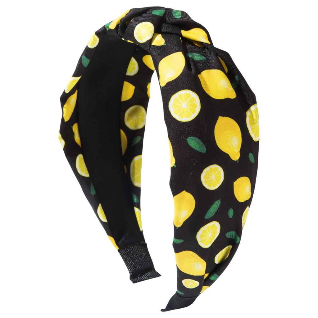 Fashionable Fabric Hair Band with Lovely Fruit Motifs Knotted Hairhoop For Women Girl Various Occasion Photography