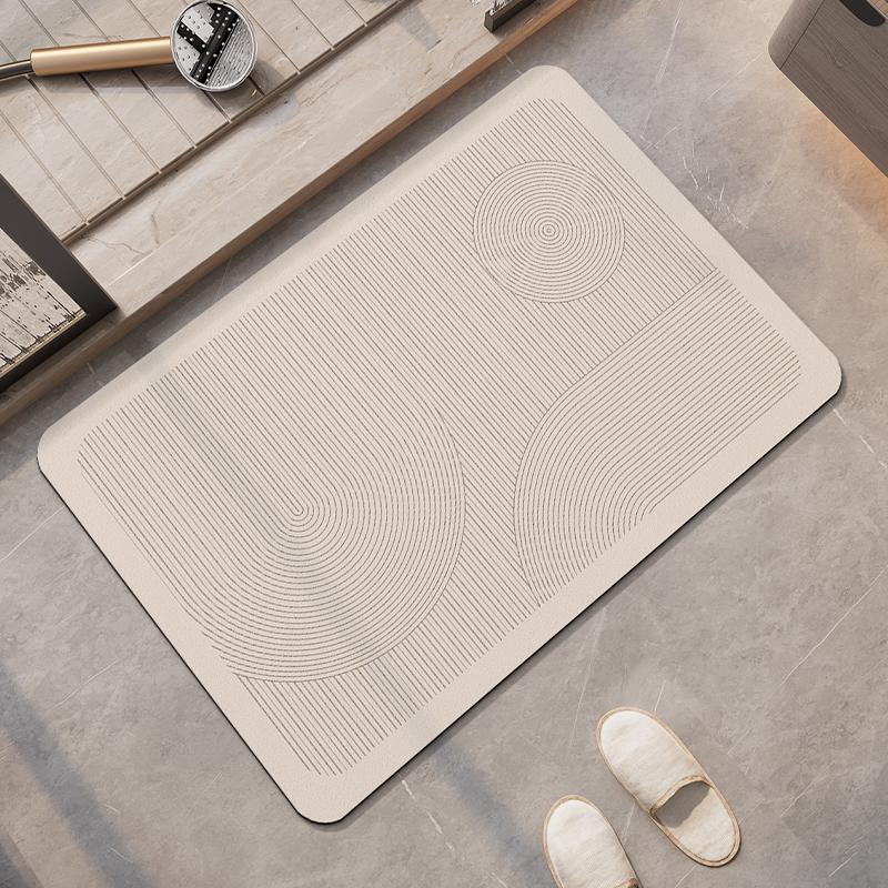 Diatomite Foot Mats Bath Mat Bathroom Absorbent Quick Dry Diatomite Mud Toilet Rug Shower  Pad For Living Room Washable
