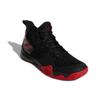 Adidas Explosive Flash Comfortable Slip Resistant Abrasion Resistant Mid top Vintage Basketball Shoes Men's Black Red B43614