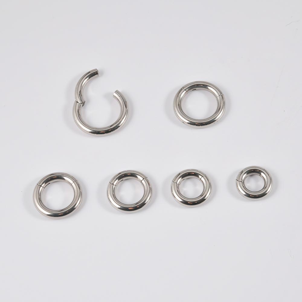 Segment klikacího septa z chirurgické oceli 1ks Kloubový kroužek Nos Obruč na rty Obruč ušní chrupavka Piercing do ušního boltce Tragus Helix