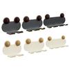 Wall Mount Power Plugs Hook No Drill Adhesive 1/2/3 Slots Plugs Holder Kitchen Appliances Charger Plugs Organizer Rack