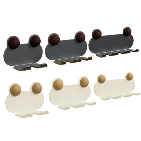 Wall Mount Power Plugs Hook No Drill Adhesive 1/2/3 Slots Plugs Holder Kitchen Appliances Charger Plugs Organizer Rack