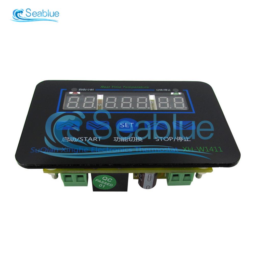 DC 12V AC 110V-220V XH-1411 W1411 LED Digital Temperature Controller Multi-function Thermostat Thermometer Control Switch