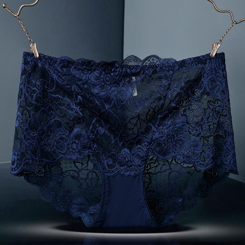 Plus Size High Waist Seamless Lace Tummy Control Underwear (90-300 lbs)