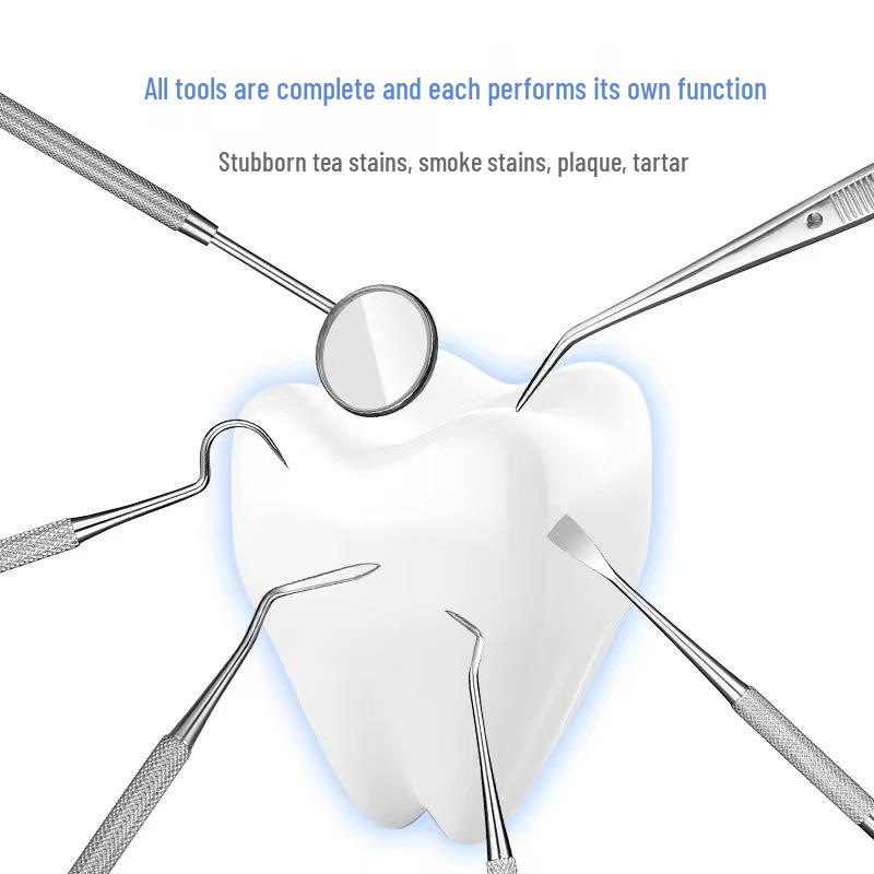 Dental Tools Kit: Stainless Steel Teeth Cleaner, Probe, Pick & Excavator for Oral Care