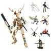 Parent-children Game Educational Toy Multiple Joints 3D Movable Figurine Robot Toy Standing Freely Pose Robot Desktop Decor