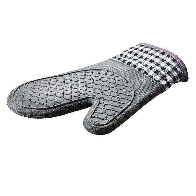 Silicone Insulated Glove, Anti Slip, Lengthened, Thickened, High-Temperature Resistant Kitchen Anti Scalding Device