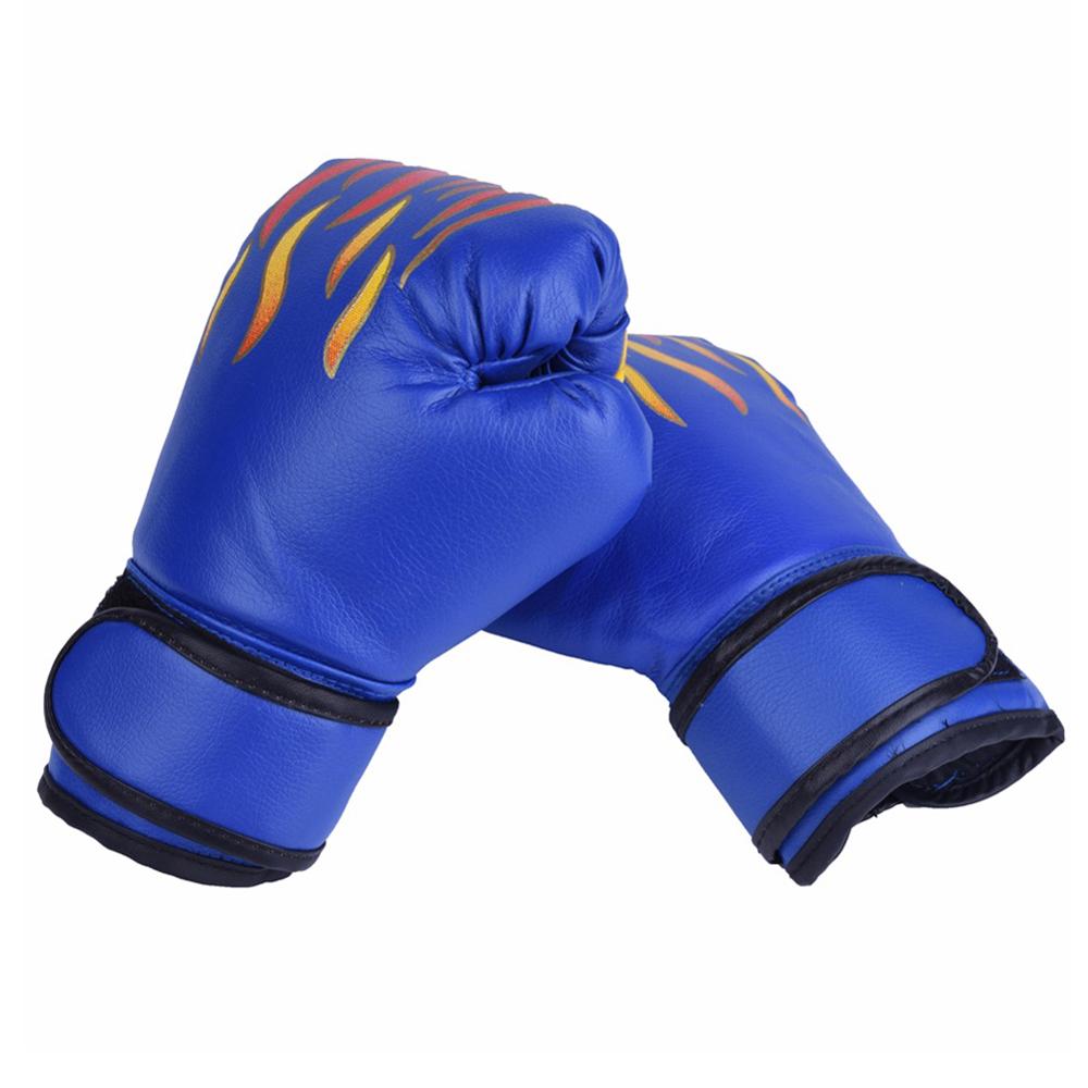 Leather Fighting Kickboxing Mitts Boxing Gloves Sparring Glove Boxing Training Glove Flame Gloves