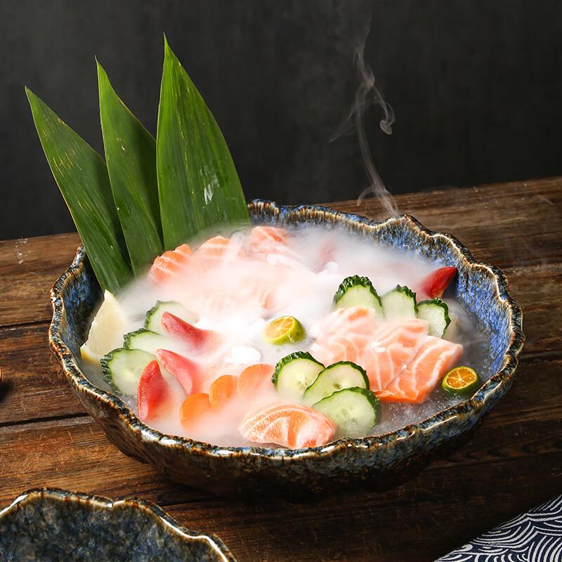 Japanese Style Dry Ice Sashimi Bowl