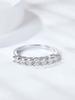 925 Silver Round Zircon Shiny Gorgeous Rings for Women Engagement Wedding High Quality Fine Jewelry