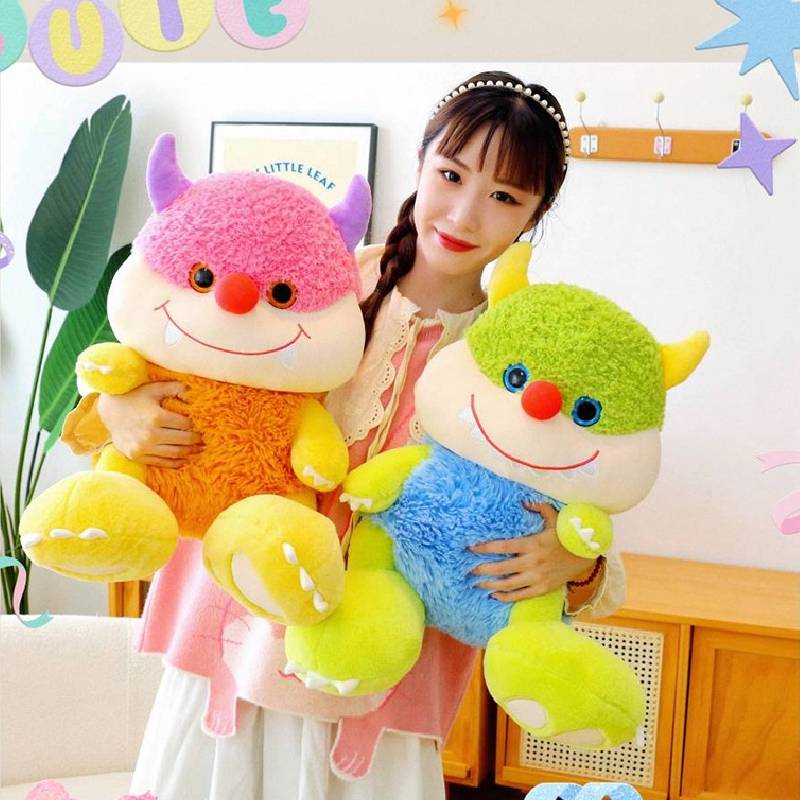 Plush Cartoon Monster Toy Stuffed Doll Throw Pillows Decorate Kids Gift Birthday
