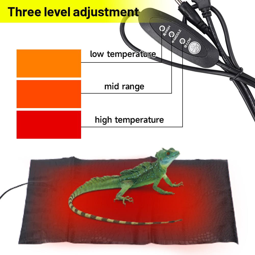 USB Electric Pet Heating Pad Leather Warm Heater Blanket Warm 3 Gear Adjustable Temperature Controller Incubator Mat Heated Pad