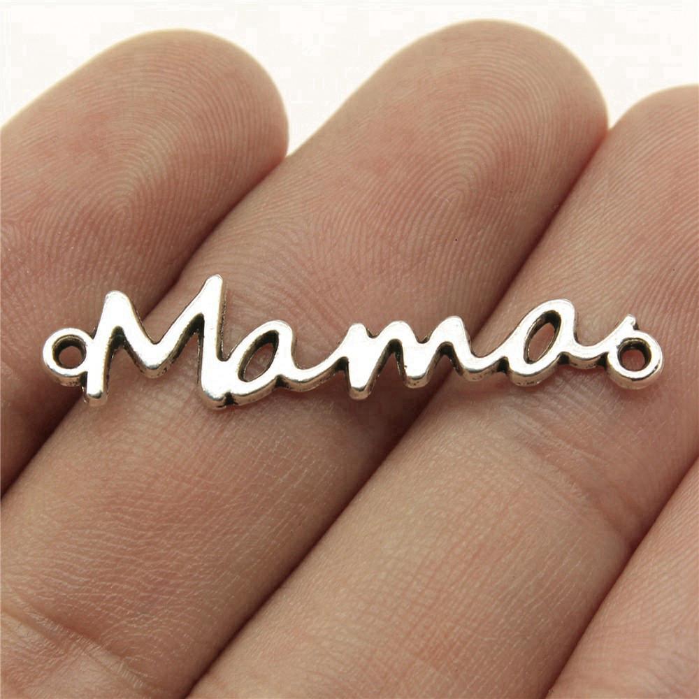 Letter Plate Connectors Alphabet A-Z Antique Bronze Zinc Alloy Jewelry Making Craft Parts DIY Connect Parts