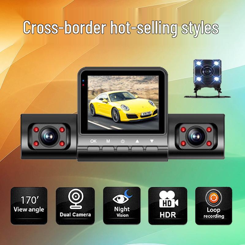 M80 Pro 4-Channel Dash Cam with Four Lenses, 1080P HD, Infrared Night Vision, and Parking Monitor