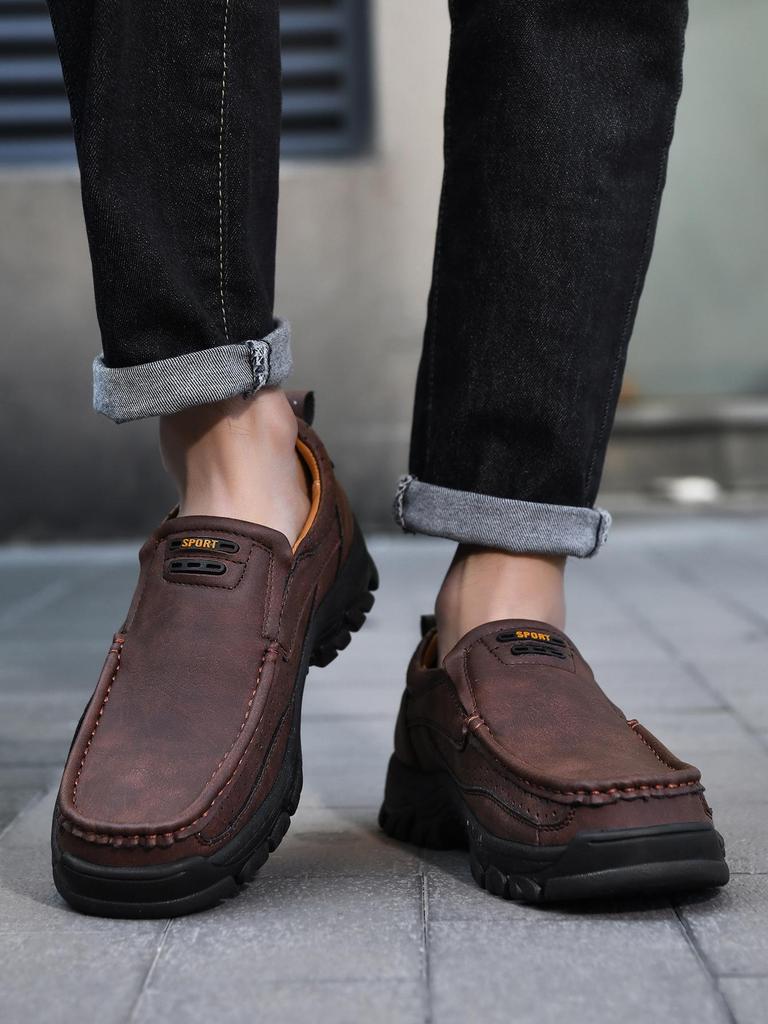 Herren-Loafer in Übergröße, rutschfest, atmungsaktiv, mit Latex-Einlegesohle