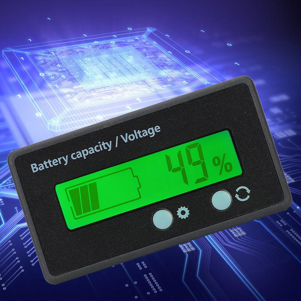 GY 6GS PCB HTN Waterproof Battery Capacity Monitor Indicator LCD Display 12 84V Green