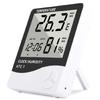 Digital Humidity Sensor Temperature Meter Gauge with Time Date Large LED Display