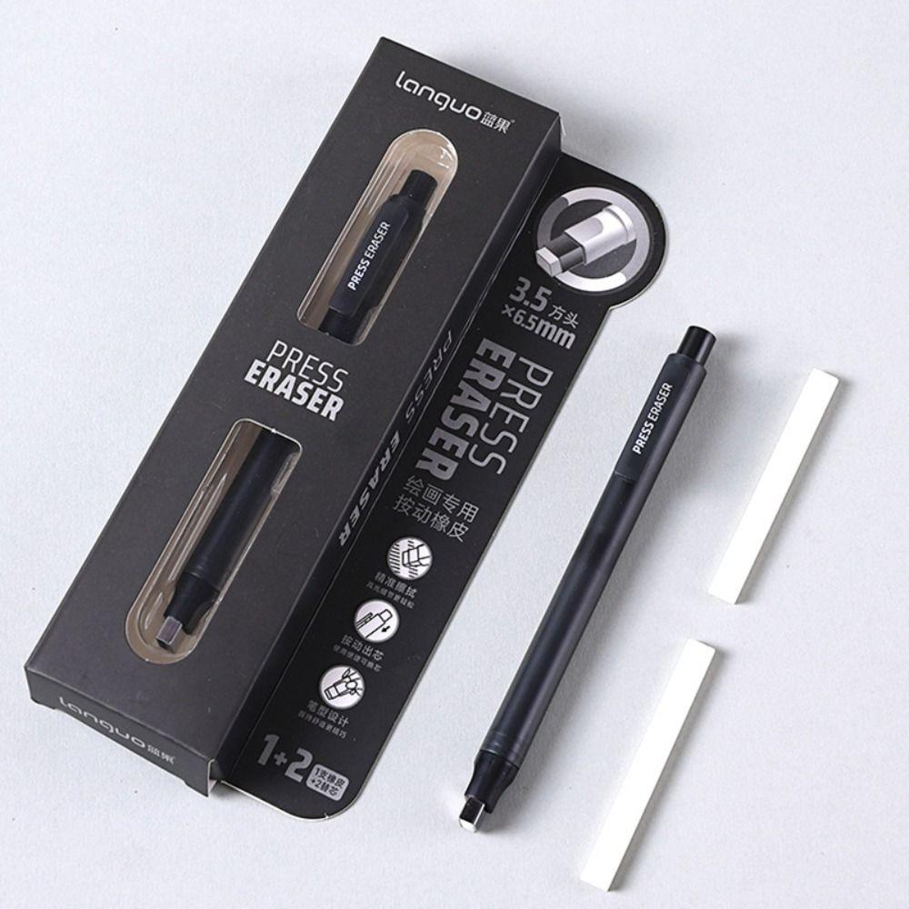 Refillable Eraser Pen Press Mechanism Correction Rubber Sketch Drawing Eraser  Pencil Correction