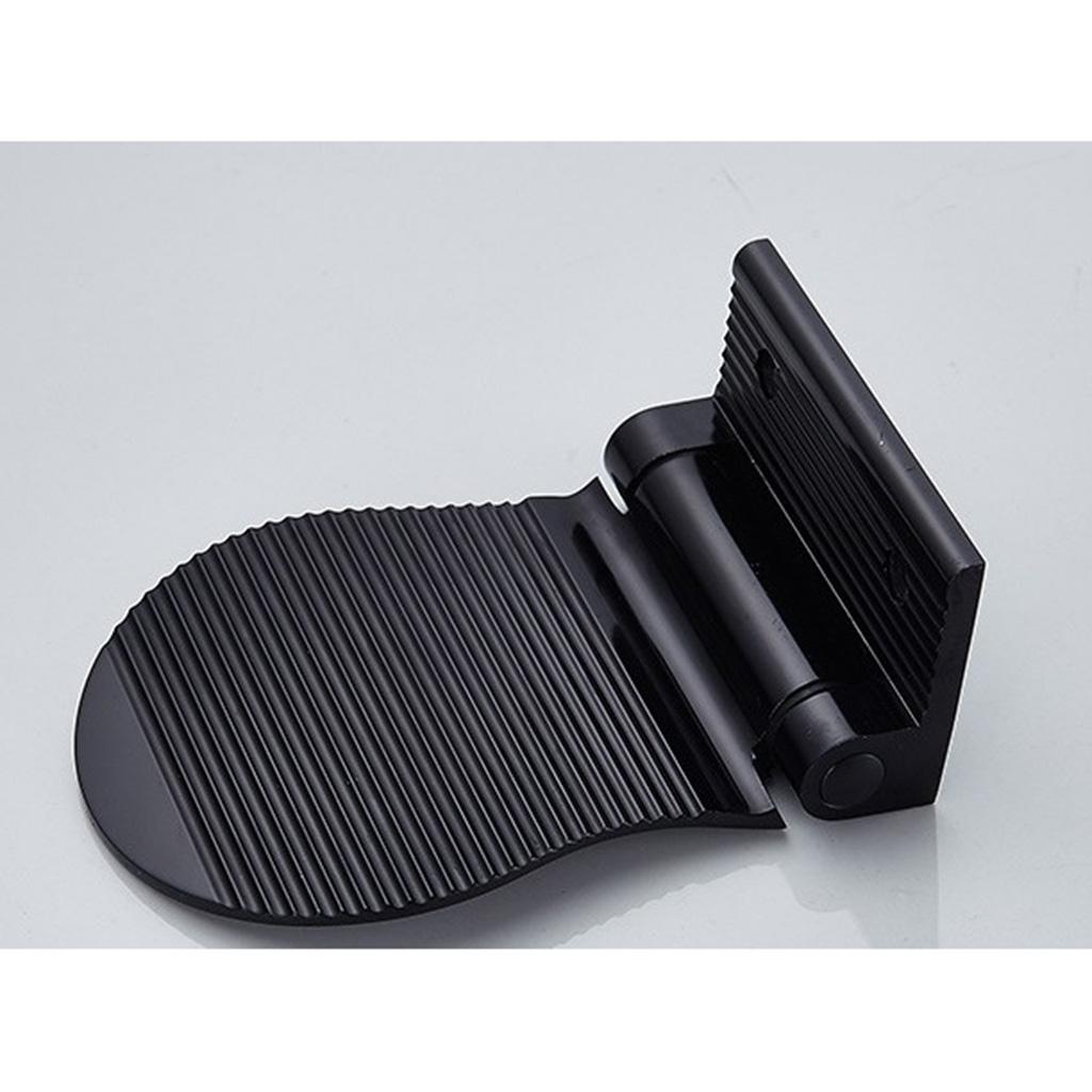 2Pcs Foldable Non-Slip Shower Foot Footrest Support For Bathroom, Made Of Aluminum Alloy