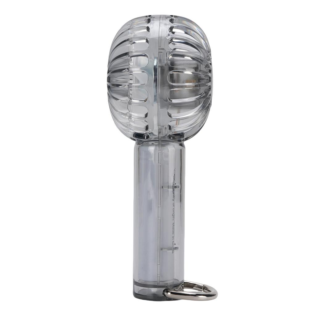 Mini Handheld Fan Transparent with Hook Quiet Small Pocket Fan 1200mAh Rechargeable Battery