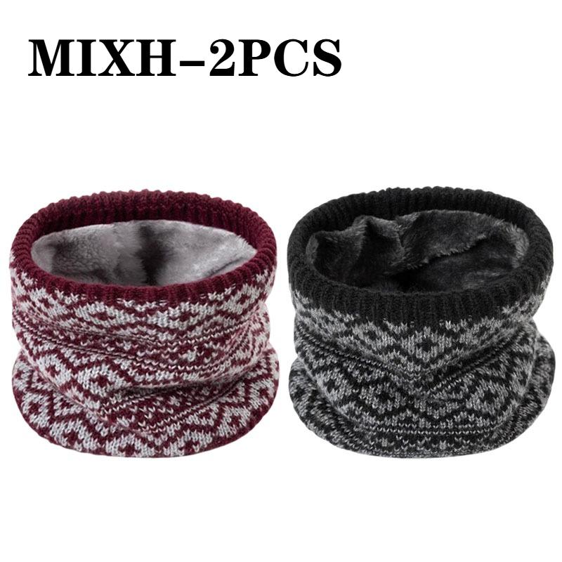 Fashion Soft Knitted Neck Warmer Sports Scarf for Women Men Face Cover Winter Running Skating Hiking Cold-Proof Thick Collar