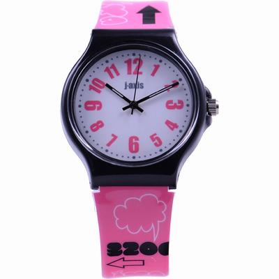 J-AXIS Women's TCL29-PI (Colorful Watch Sun Flame) Round Watch Pink Analog