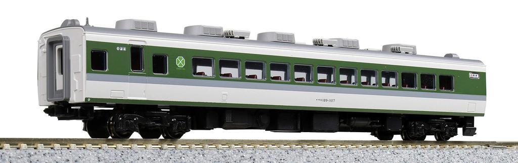 KATO N Gauge 189 Series Small Window Basic Model Train "Asama" Train, 5-Car Set, 10-1501,