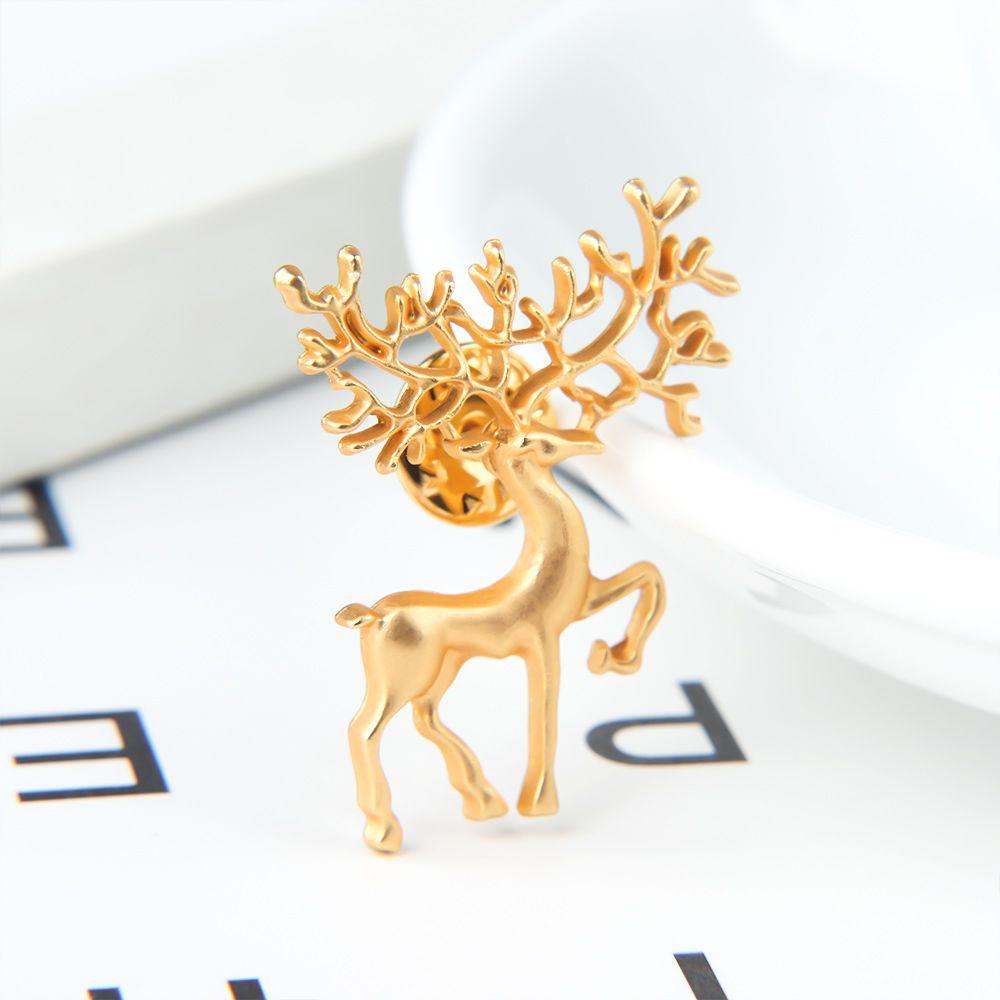 Deer Animal for Women Zinc Zinc Alloy Metal Brooch Garment Accessories Fashion Jewelry Lapel Pin