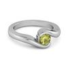 Peridot Modern Bypass Band Ring -925 Sterling Silver