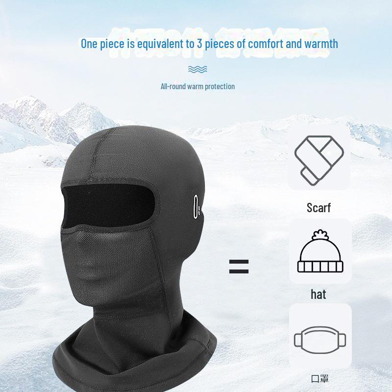 Copricapo Invernale Antivento in Pile per Moto e Sci