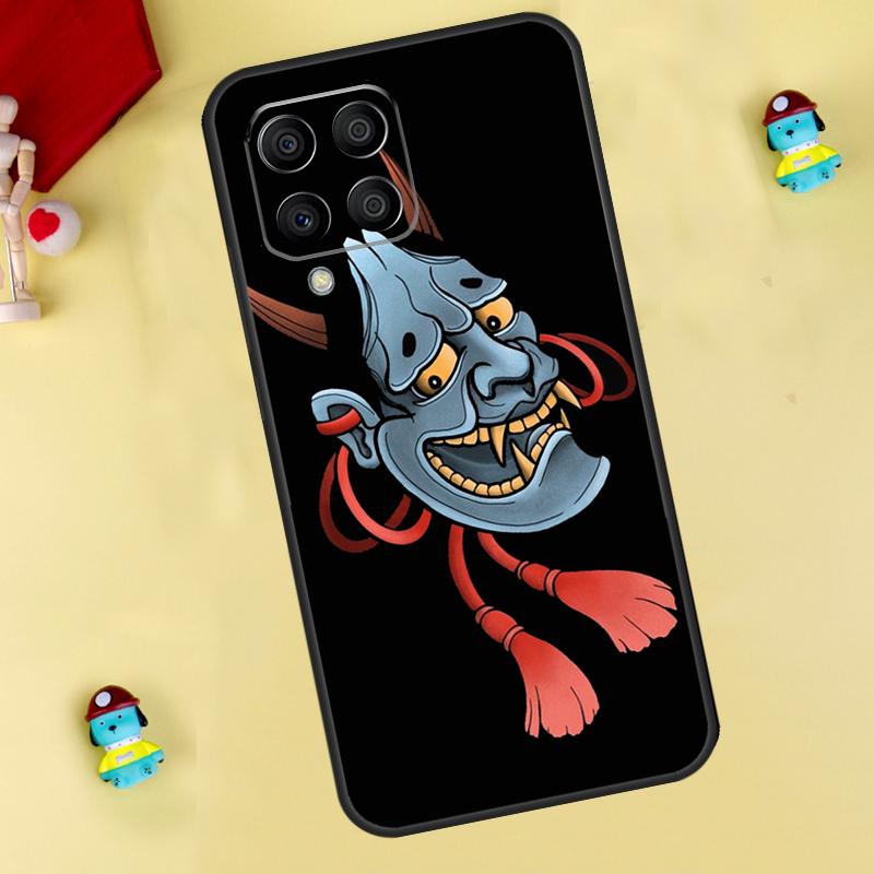 Japanese Hannya Oni Mask Case For Samsung Galaxy M13 M33 M53 M14 M12 M15 M06 M16 M36 M56 M31 M32 M52 M35 M55 M34 M54