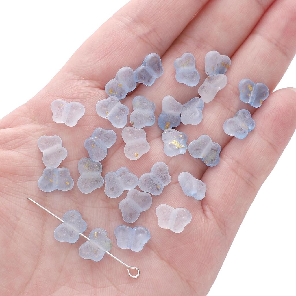 Cute Butterfly Acrylic Charms Assorted Beads for DIY Jewelry Craft 70 Pcs