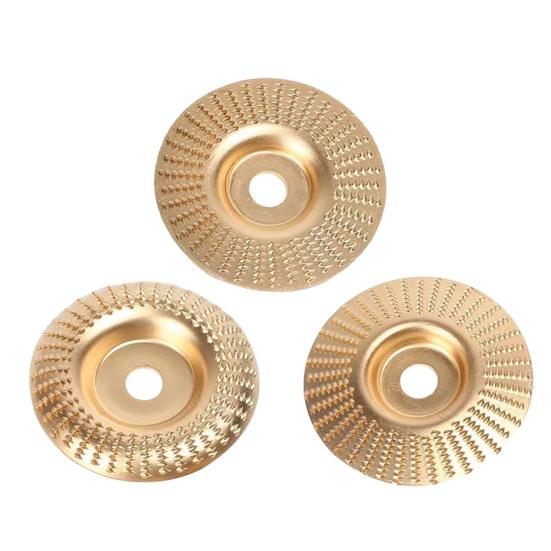 1/3Pcs Wood Carving Disc Set Rustproof High Durability Universal Grinding Wheel Shaping Discs Woodworking Angle Grinder Attachment