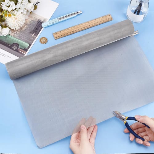 BENECREAT 200*40cm Stainless Steel Mesh Fine Filter, 80 Mesh, Industrial Wire Mesh, Stainless Steel Plain Weave Wire Mesh, Filter Screen Sheet, Strain