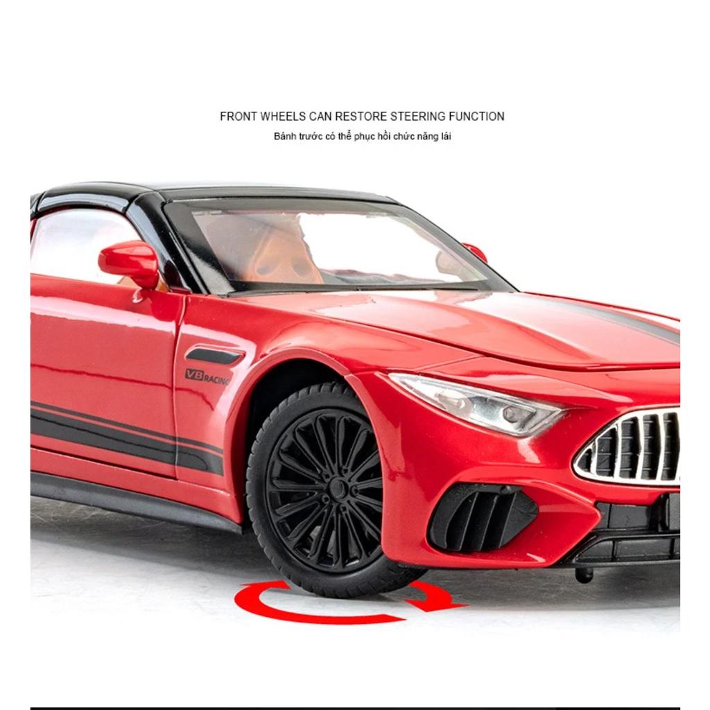 New 1/22 Benzs SL63 Supercar Alloy Model Car Toy Diecasts Metal Casting Sound and Light Car Toys for Children Vehicle