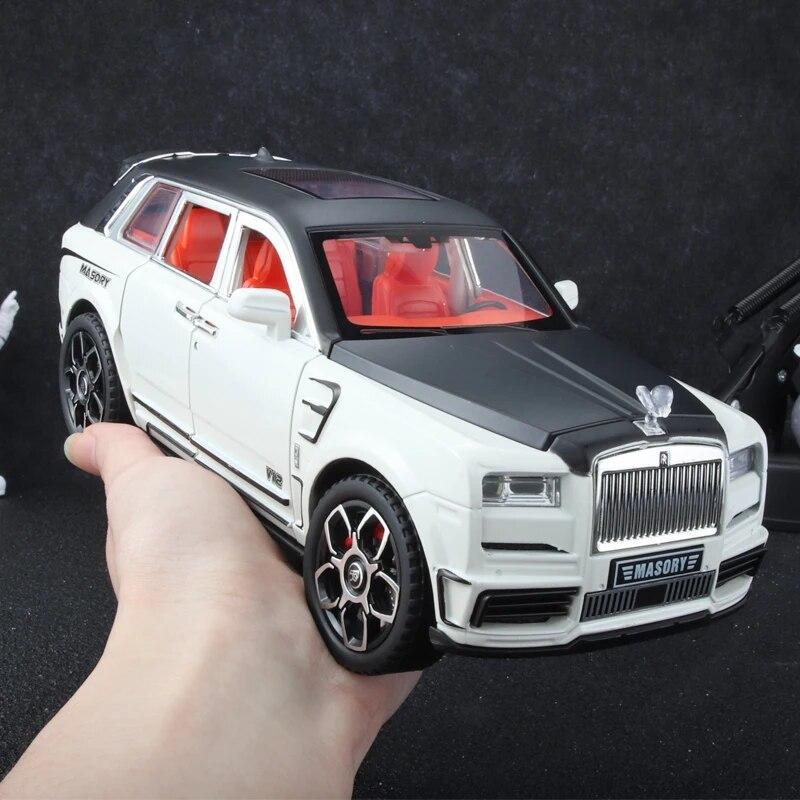 1:24 Scale Rrcullinan Suv Model Car Toy, Zinc Alloy Pull Back Diecast Toy Cars With Sound And Light For Kids Bo