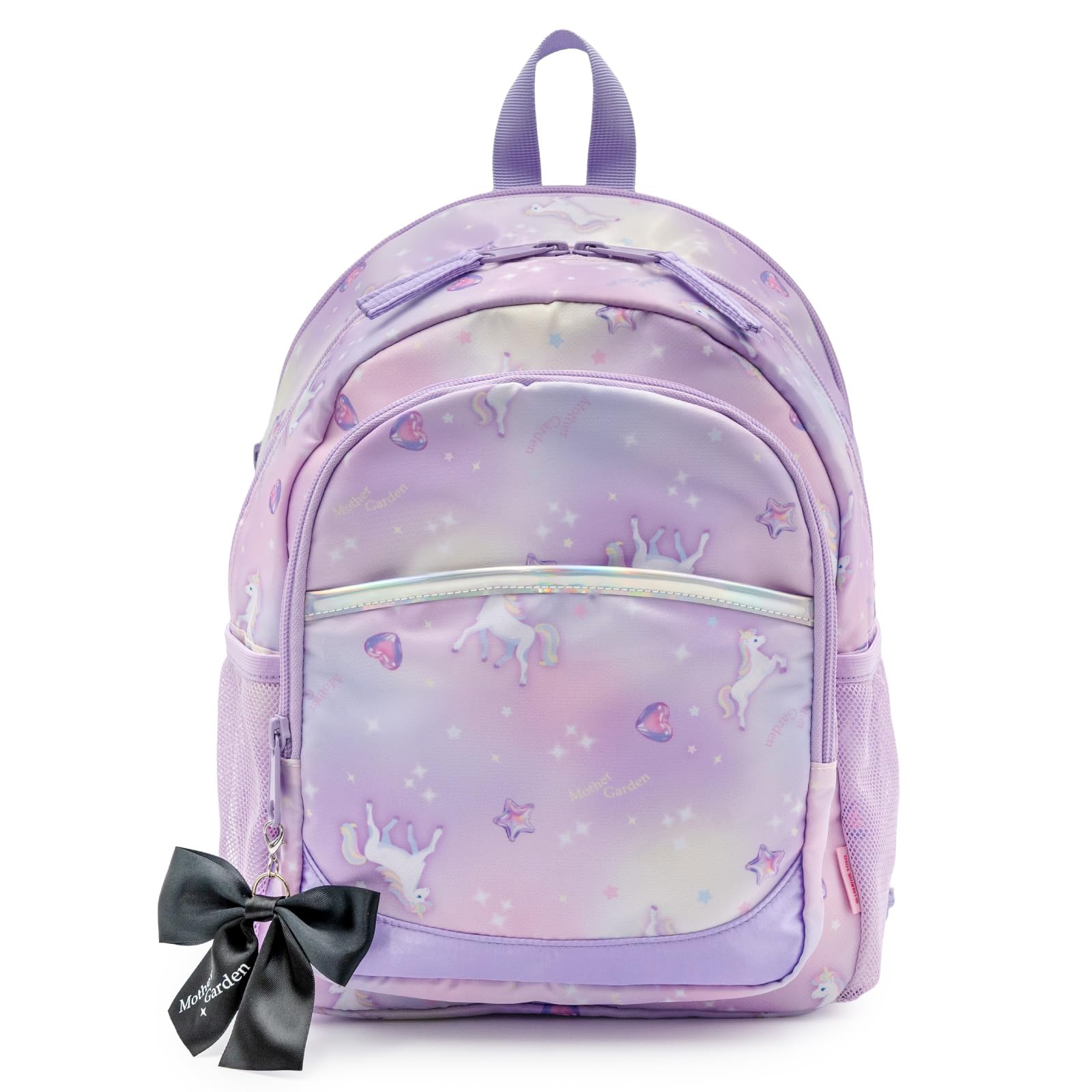

[Mother Garden] Kids Backpack, Maximum Capacity 12L, Girls M Size, Unicorn [Puffy Pattern] Strawberry Backpack, Ribbon, Children s Backpack, Large Ca