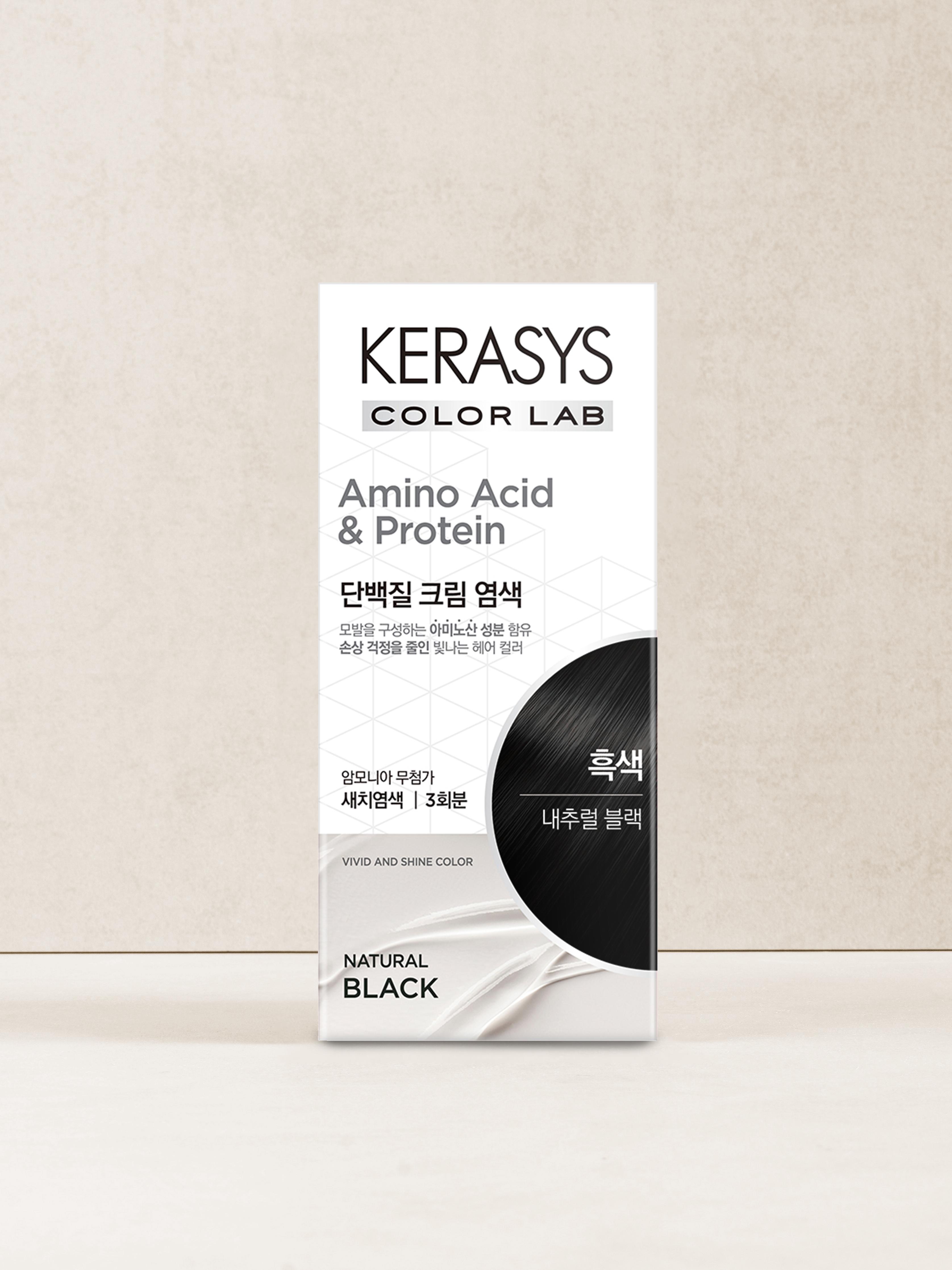 Kerasys Protein Cream Hair Dye - Natural Black 1ea