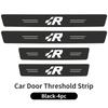 New 2026 Leather Car Door Plate Threshold Protector Strip Sticker For Volkswagen VW Scirocco Jetta Beetle Golf Passat Polo Sharan Touran