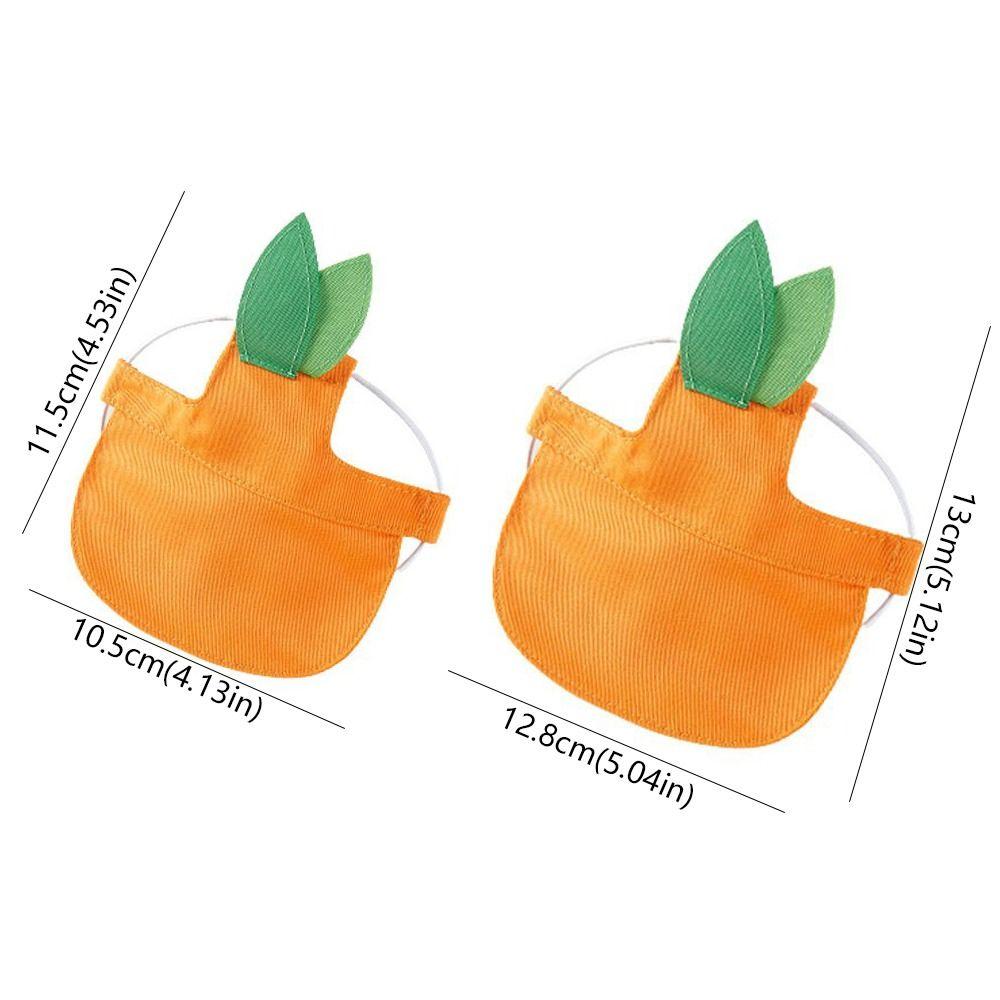 Orange Dog Sunshade Breathable Cat Sunscreen Hat Portable Dog Sun Hat  Summer
