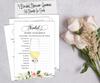 Inkdotpot Bachelorette Party Games Set Bundle Of 4(50 Sheets Each) W Miss To Mrs Gold Banner Floral Brunch & Bubbly Fun Bridal Shower Games